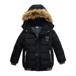[Boys'  Jacket] Warm & Windproof Boys' Heavy-Duty  Jacket with Hood |       Black Outerwear for Toddler &  (1-6 Years) |       Easy-zip Closure, Trendy  Fashion, Durable Children's Wear, Birthday Gift kids winter