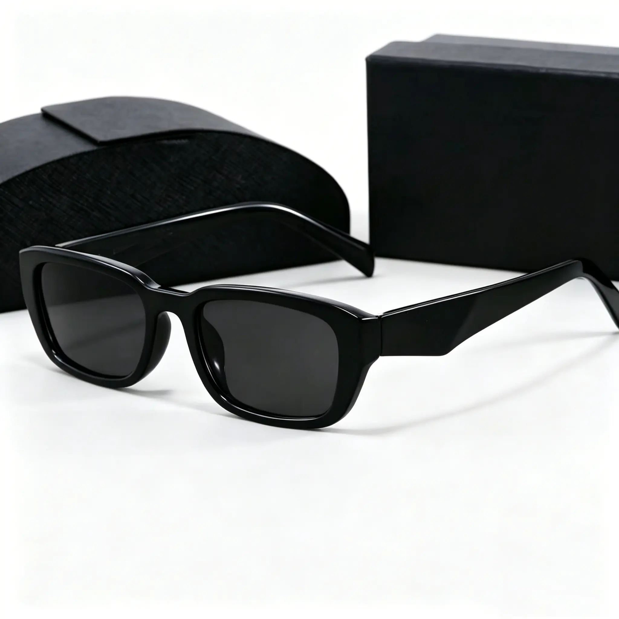 Unisex Superior Vintage Rectangle Sunglasses, Plastic Frame, Narrow Square-Rectangle Shape, UV400 Shield, Party Gift for Home & Festive Supplies, Unisex Fit