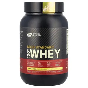 Optimum Nutrition Gold Standard® 100% Whey, Banana Cream, 2 lbs (907 g)