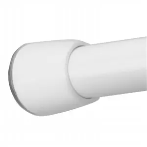 InterDesign Constant Tension Shower Rod, White, 25-43 in