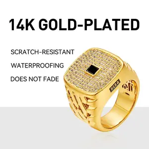 14K Gold Plated Eternity Ring Stackable Cubic Zirconia Gold Band Ring Dainty Diamond Womeno and Man Streetwear Jewelry vintage Dainty Accessories