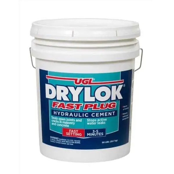 United Gilsonite Labs 1895390 50 lb Drylok Fast Plug Hydraulic Cement, Gray