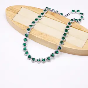 Loveden Heart-shaped necklace with diamond inlays and zirconia, high-quality hip-hop style necklace that doesn’t fade, available in multiple colors clean girl jewelry men jewelry hypoallergenic