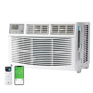 Ultra Quiet 3-in-1 AC Unit 8000 BTU Window Air Conditioner - Ultra Quiet 3-in-1 AC Unit - WiFi & Remote - Cools Up to 350 Sq Ft - Energy Efficient Cooling - Dehumidifier - 3 Fan Speeds - For Bedroom & Office