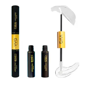 VVQ Bond and Seal Waterproof Lash Glue Lash Glue for Eyelash Extensions Long-Lasting Hold Super Strong Gentle Formula Non-Irritating 2-in-1 Bond and Seal Lash Glue for Eyelash Clusters