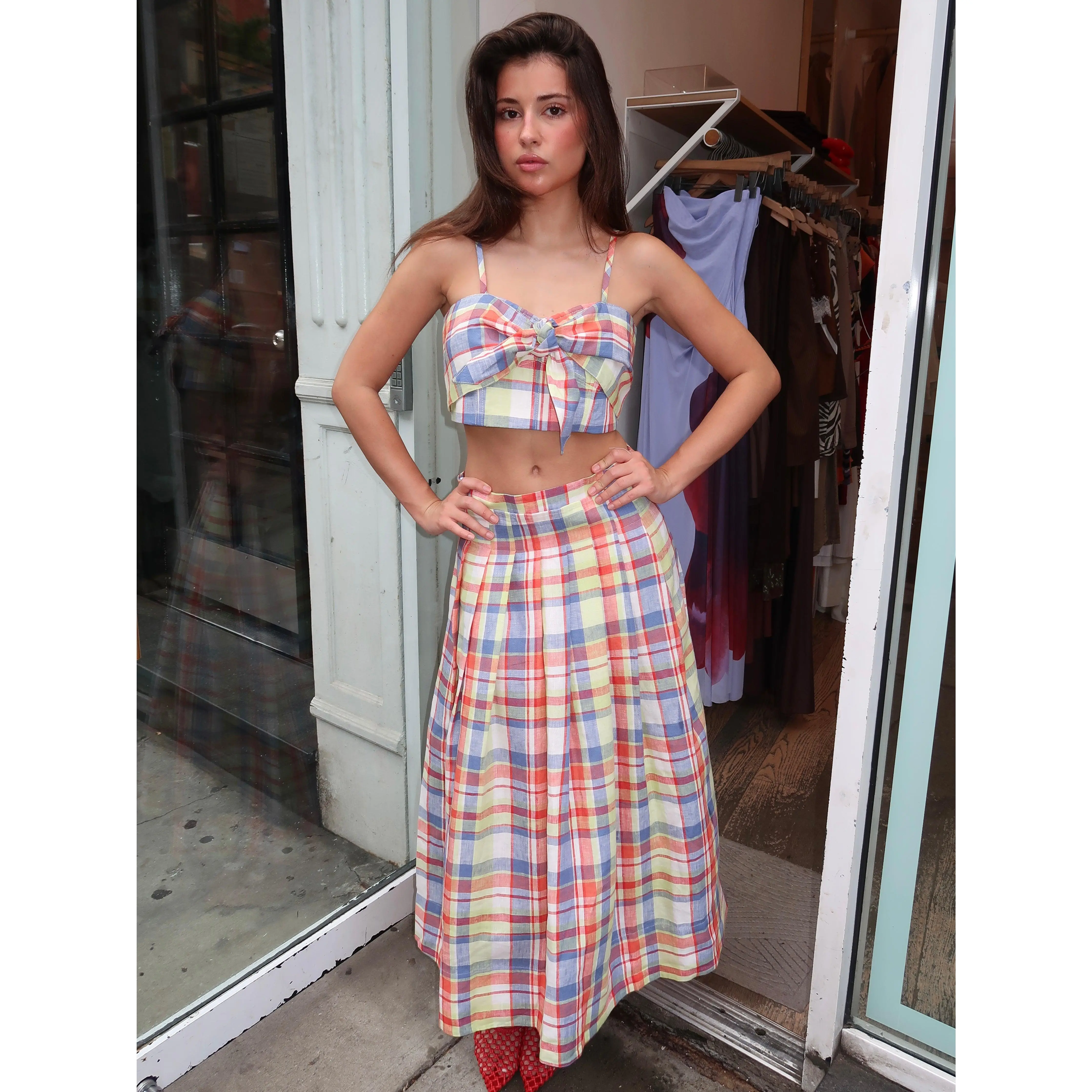 Maison Skirt in Harbor Club Madras