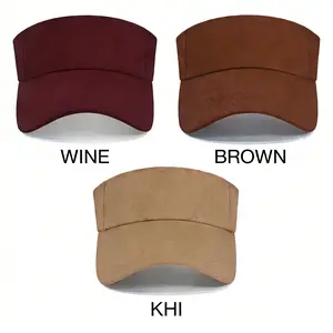 3-Pack Wide Brim Visor Hats – Lightweight & Windproof, Adjustable for Travel, Outdoor & Daily Wear