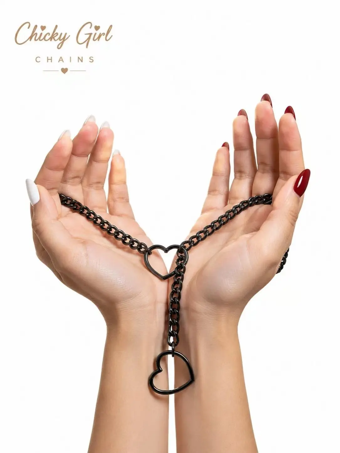 Unisex Adjustable Size 80cm Alloy Chain Necklace with Heart Accent, Punk Style Slip Chain with Heart O-Ring, Exquisite Jewelry Gift for Anniversary, Party, Daily Wear