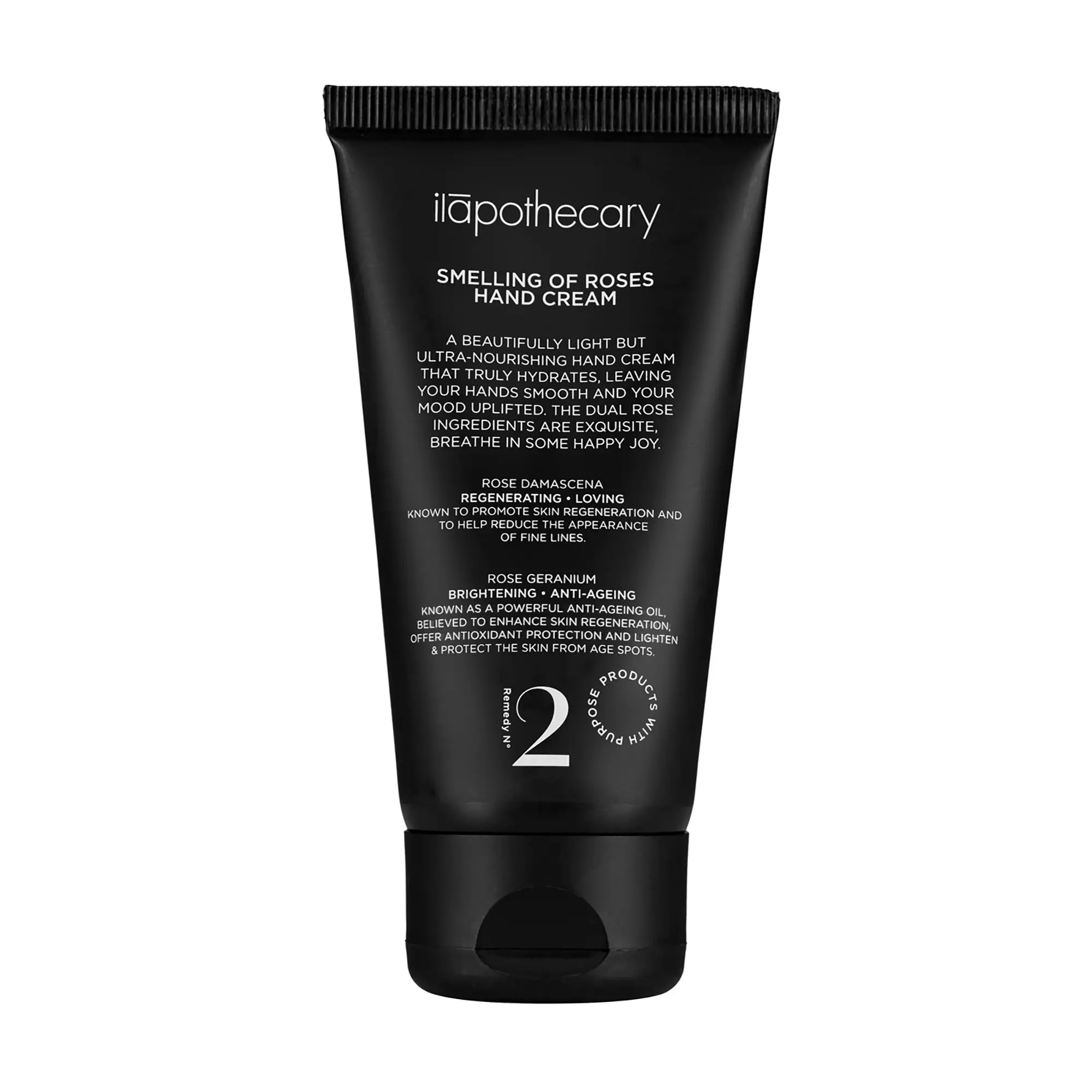 ilapothecary Smelling Of Roses Hand Cream - Hydrating and Anti-Aging Hyaluronic Acid - Gluten Free Hand Lotion - Nourishing with Apricot Oil - 50 g