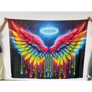 Angel Wings Pattern Wall Decor, Creative Wall Art, Modern Art Design, Wall Decor for Home Living Room Bedroom, Mural Decorations, Party Decoration Supplies, Ornaments, Indoor Decoration, Decorative Artwork