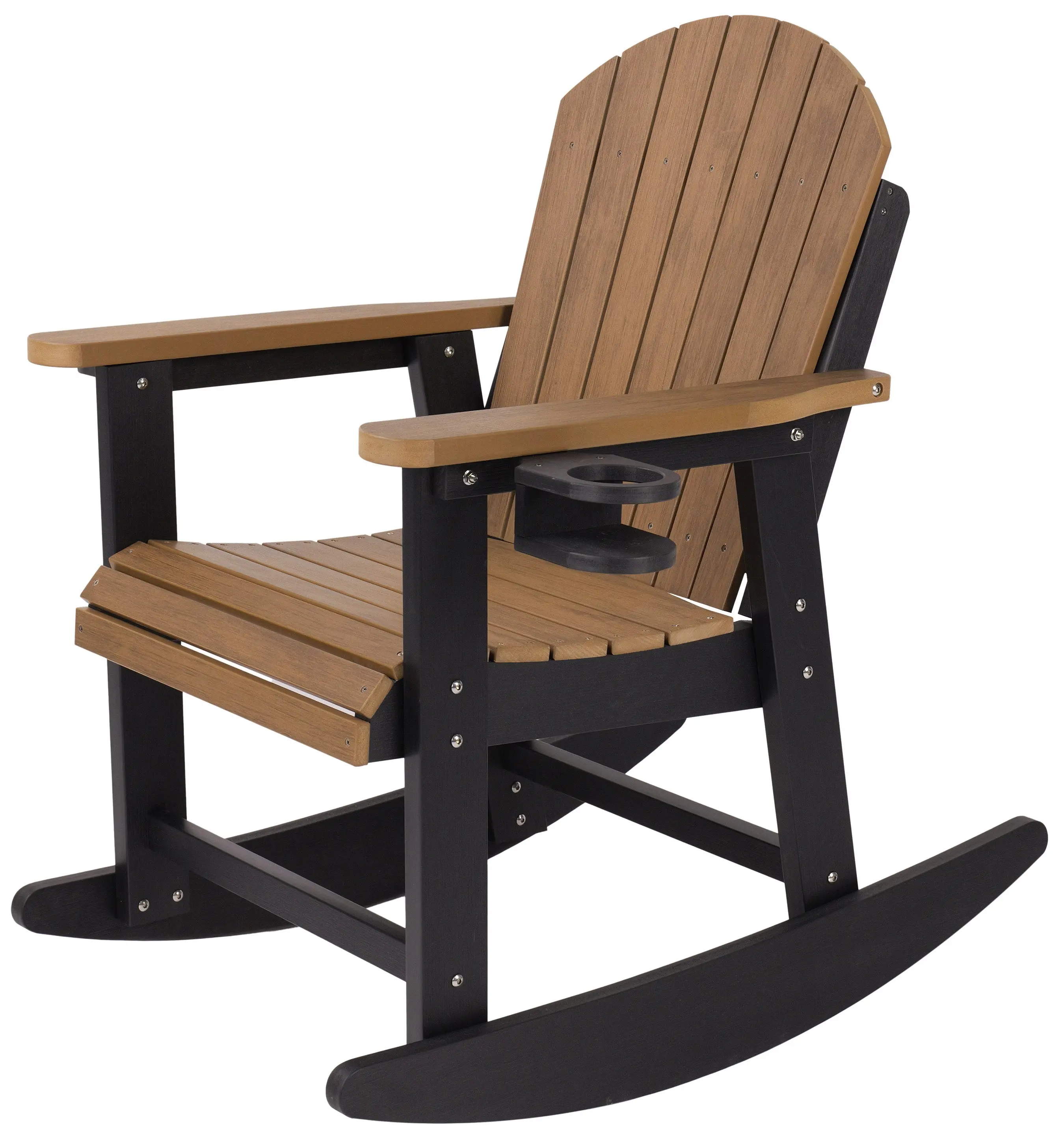 Adirondack Porch Rocker With Wine & Cup Holders