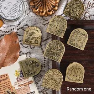 Random Metal Clip Long Tail Clips Vintage Notebook Clamps Ticket Holders Office Supplies, Durable and Versatile Desk Accessories, Stationery