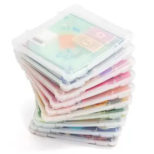 IRIS USA Board Game Storage Craft Organizer Box with SnapTight Latch Lid 10Pack Portable Plastic Case Bin for Puzzles Magazines Hobbies Art Supplies Fits 8.5" x 11" and A4 Papers Slim Clear