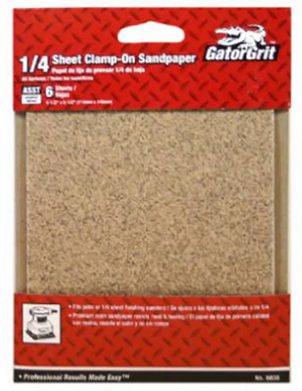 Ali Industries 5036 4.5 x 5 in. Assorted-Grit General-Purpose Sandpaper- 6 Pack