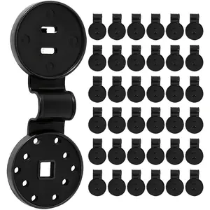 50pcs Shade Cloth Clips - Black Round Plastic Sun Shade Clip, Shade Cloth Heavy Duty Lock Grip For Sun Shade Net, Gardening Shade Cloth, Anti Bird Netting Windproof Awning Clamp