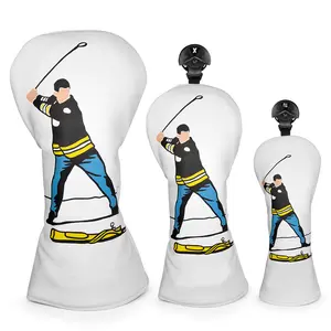 Gilmore White Golf Club Headcovers (Driver, Wood, Hybrid)– Fun, Durable, & Stylish! 🍦🏌️‍♂️