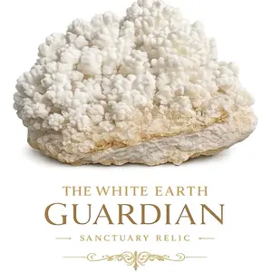 sale crystals White Earth Guardian Calcite Sanctuary Cluster 0.16kg Natural Form Calm Protection Grounding Energy Sculpture for Meditation Spaces crystal