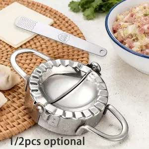 Stainless Steel Dumpling Mold and Filling Spoon, Easy DIY Kitchen Tool, Quick and Convenient, Perfect for Home Cooking