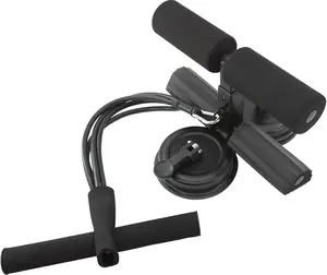 Ab Training Auxiliary Device for Women Sit Up Machine Foot Holder with Bands Double Suction Cups Trainer Equipment for Home or Gym Use Abdominal Exercise Board