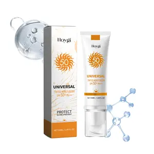 HOYGI Universal Tinted Face Moisturizer Sunscreen SPF 50 PA+++ Water Resistant Non-Greasy for All Skin Types Hydrating & Moisturizing