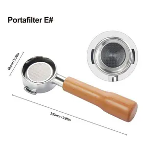 58MM Coffee Portafilter 2 Ears Bottomless Portafilter for E61 Coffee Machine Acc