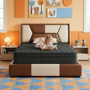 Twin Size Mattress 12 Inch | Twin Mattresses in a Box Hybrid | Medium Firm Feel Memory Foam and Individual Pocket Springs | Fiberglass Free Bed Matress | Breathable | CertiPUR-US | Upgrade