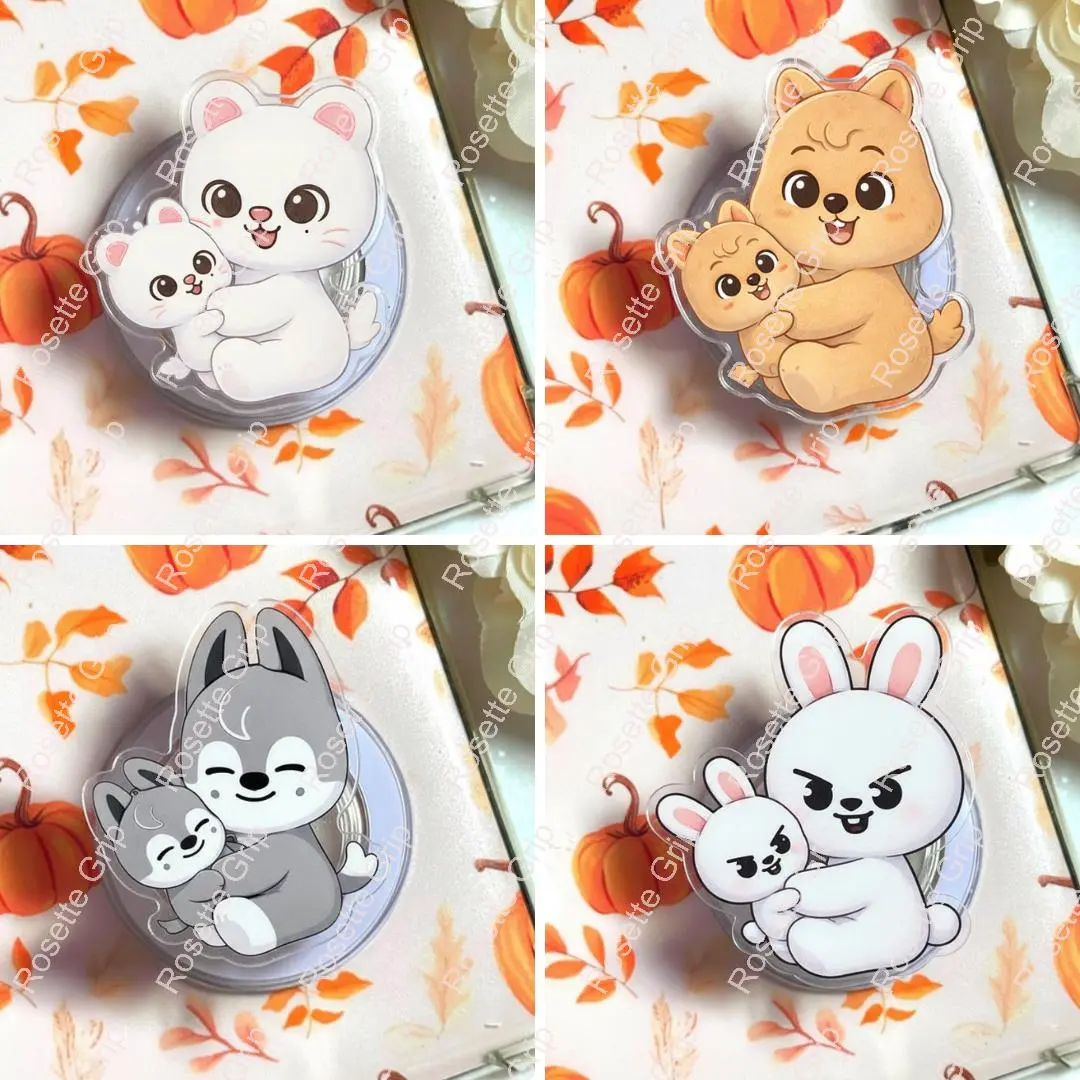 [Rosette Grip] Cute Plush Magsafe Phone Grip –  Magnetic Holder for Phone, Gift for Stay
