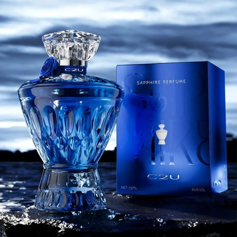 75ML Men's Perfume, Long Lasting Fragrance, Blue Ocean Scented Perfume, Eau De Toilette, Fragrance for Men, Perfume for Men, Long Lasting Colognes, Intense Edp