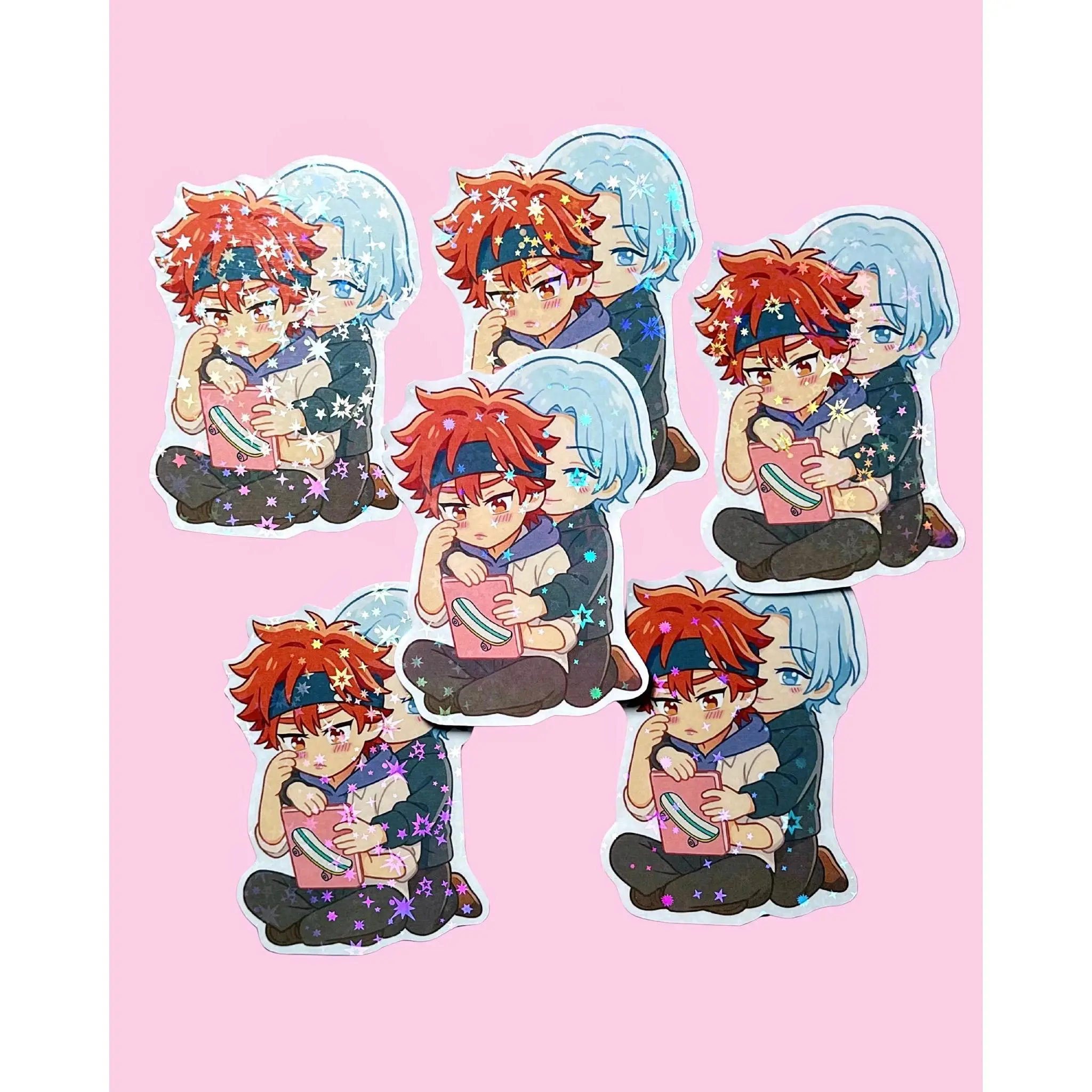 Sk8 the Infinity Sticker Langa & Reki Chibi Vinyl Sticker Fanart Design