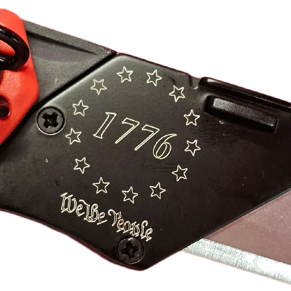 Milwaukee 1500 Compact Hand Knife, Featuring Custom Laser-Engraved we tge people design