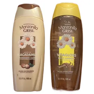 Manzanilla Gris Shampoo & Conditioner Pack - Vitamin Gloss, Brillo Luminoso, Nutritious