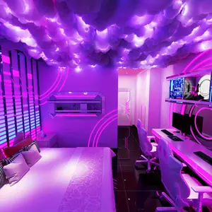 Game Thunder Cloud Light, Smart Color Changing Light Strip, DIY Music Rhythm Atmosphere Light, Suitable For Bedroom, Living Room, Singing Room, E-sports Room -123