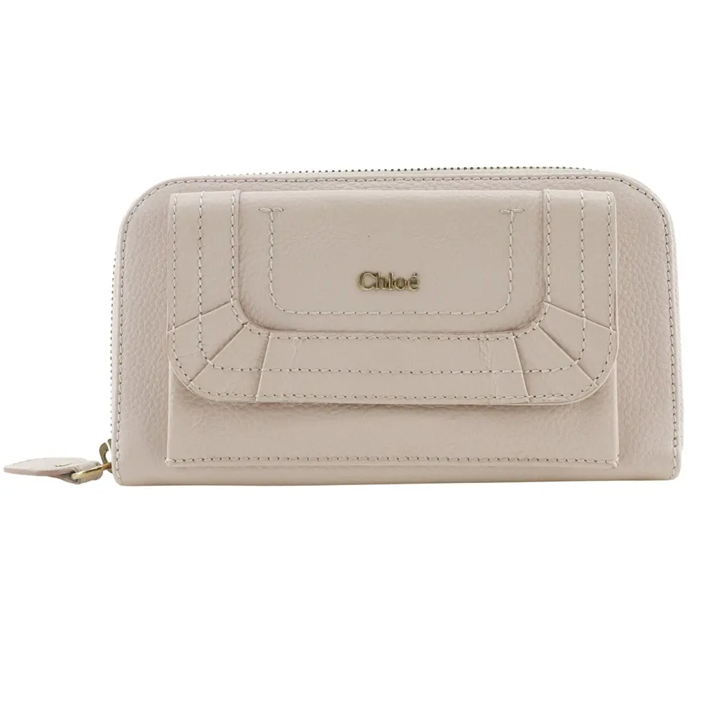 Pre-owned Chloé Others Small Leather Goods Chloe Paraty Leather Long Wallet