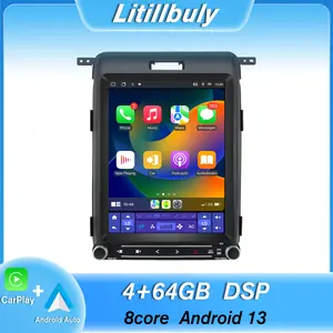 Car Stereo for Ford F150 2013-2014 touch screen has Android Auto Wireless Carplay, Bluetooth WIFI supports GPS Navigation