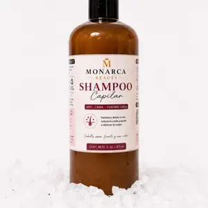 Monarca Nourishing Hair Shampoo with Rosemary & Ginger for Healthy Scalp and Hair Care - Gentle Cleansing, Strengthening, and Nourishing Formula