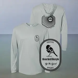 3 Bird Lifestyle Performance Hoodie • Dri-FIT Burst • Light Grey