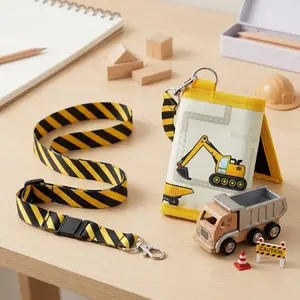 Kids Wallet with Lanyard for Teens - Zippered Compact Tri-fold Truck Purse with Coin Pocket and Card Holders, Perfect Birthday Gift for Boys, Durable and Functional Design for Everyday Use