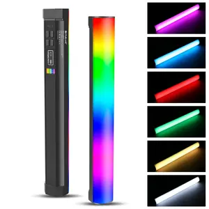 PULUZ Portable RGB LED Stick Light, 3000mAh Rechargeable LED Stick Light, Handheld Stick Light for Photography & Videography, Lighting, Photographic Fill Light, Led Fill Lights
