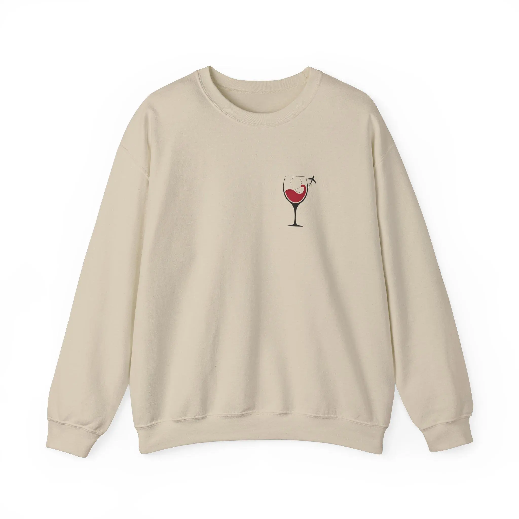 Comfort Colors Wine Travel Sweatshirt for Women Wine Lover Gift Champagne Hoodie Gift for Her Wine Tour Tasting Sweater Winery Pullover - Womenswear