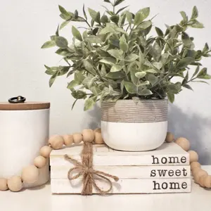 Home Sweet Home Book Stack - Elegant Design for Home Decor