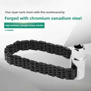 For 1pcs 52 Section 14mm Chain Type Oil Filter Wrench Heavy-duty Oil Filter Wrench Repair Tool New