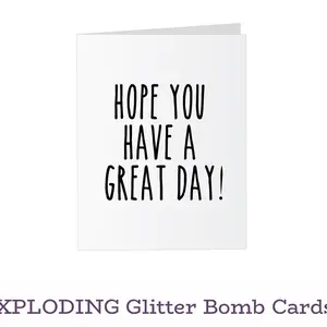 Exploding Glitter Bomb Cards!