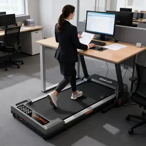 Walking Pad Treadmill, Under Desk Treadmill for Home and Office with Remote Control, Portable 2.5 HP Walking Jogging Running Machine in LED Display