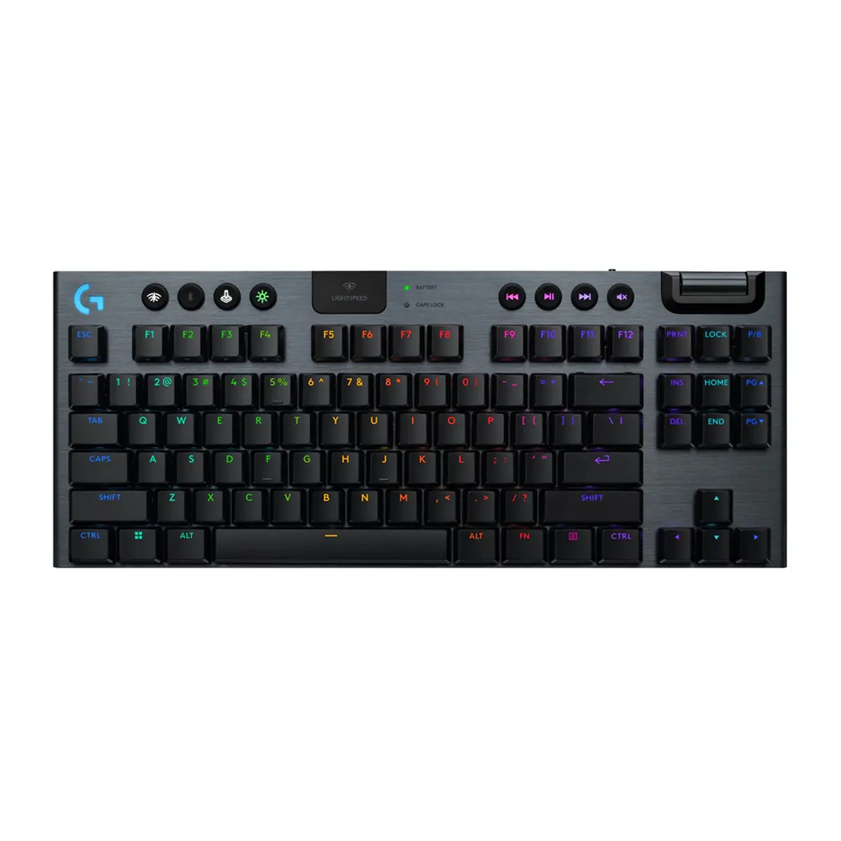 Logitech G915 X LIGHTSPEED TKL Low-Profile Wireless Gaming Keyboard, Double-Shot PBT Keycaps, Fully Programmable Keys, RGB Backlighting, Sleek Aluminum Finishing, GL Red Linear - PC/Mac