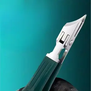 Green Eagle Beak Nail Clippers Set – Extra Wide Opening, Premium Slanted Anti-Splash Clippers for Thick & Hard Nails | Heavy-Duty Manicure & Pedicure Kit