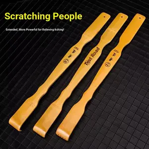 Bamboo Scratch Back Scratcher with Head Massager, Unique Octopus Design for Home Use, Relieve Itch and Tension Effortlessly