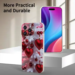 Valentine's Day popular creative heart-shaped, anti-drop, non-slip TPU full-coverage lens mobile phone protective case, suitable for iPhone 17 16 15 14 13 12 11 XS X, Samsung S25 S24 and other series models, can be given as a gift to friends or family