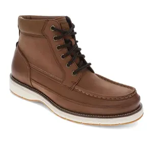 Dockers Mens Thames Casual Lace Up Moc Toe Boot, Tan, Size 8.5