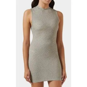 Kith Womens Rumi Monogram Mini Cover Up Khaki Size Large