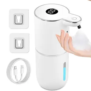 Automatic Soap Dispenser Touchless,6-Level Foaming Hand Soap Dispenser,Hands Free,12.8oz/380ml Electric Wall Mounted Dish Dispenser,for Kitchen Bathroom
